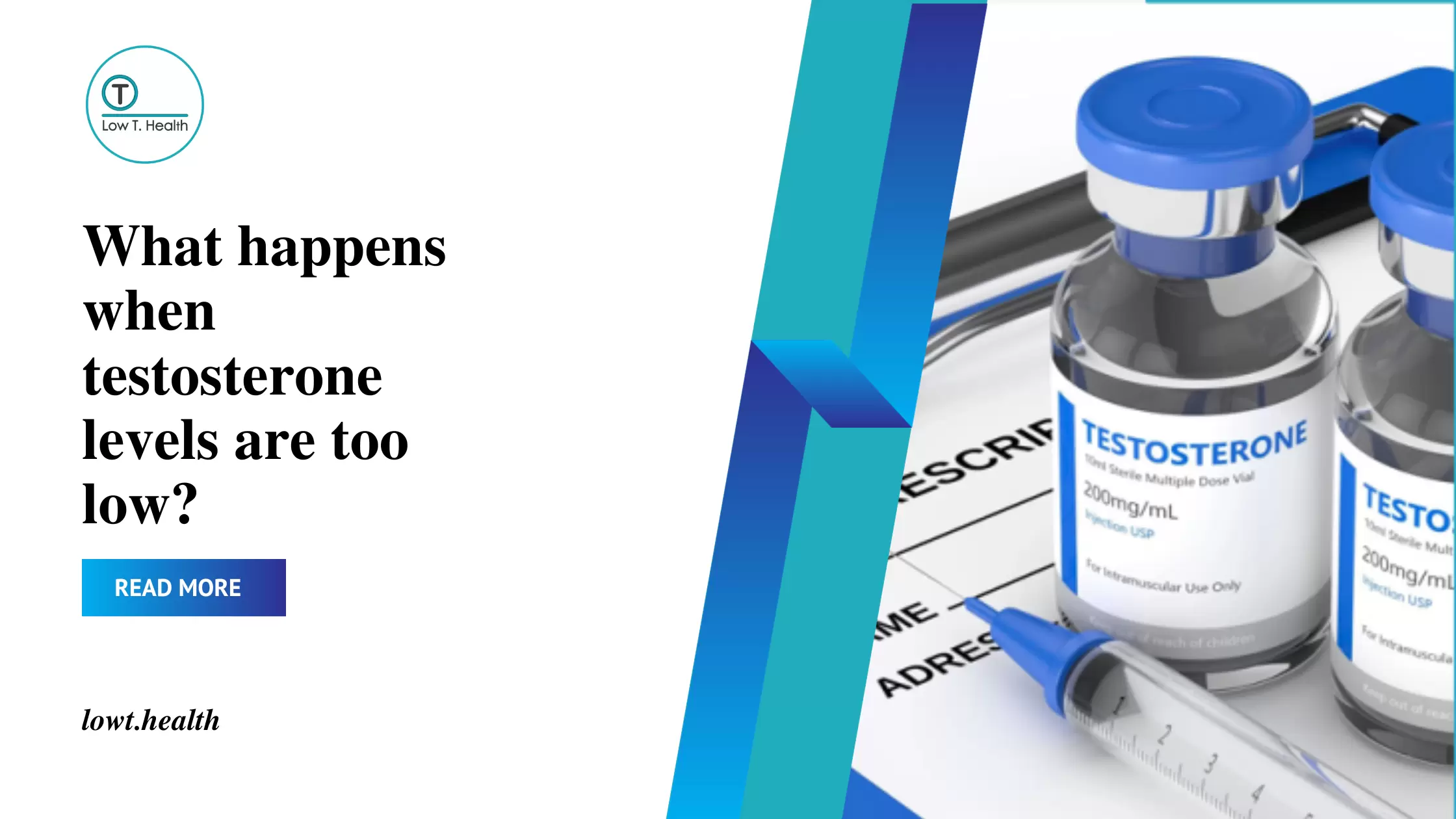 What happens when testosterone levels are too low?